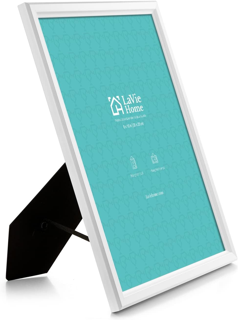 LaVie Home 8x10 Picture Frames (12 Pack, White) Simple Designed Photo Frames for Wall Mount Display, Set of 12 Classic Collection