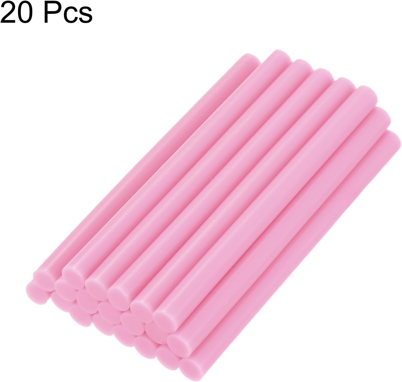 uxcell 20pcs Hot Glue Sticks for Glue Gun 7mm/0.27-inch x 4-inch Mini Hot Melt Adhesive Glue Stick Pink