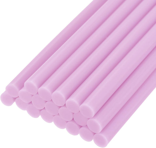 uxcell 20pcs Hot Glue Sticks for Glue Gun 11mm/0.43-inch x 8-inch Mini Hot Melt Adhesive Glue Stick Light Pink