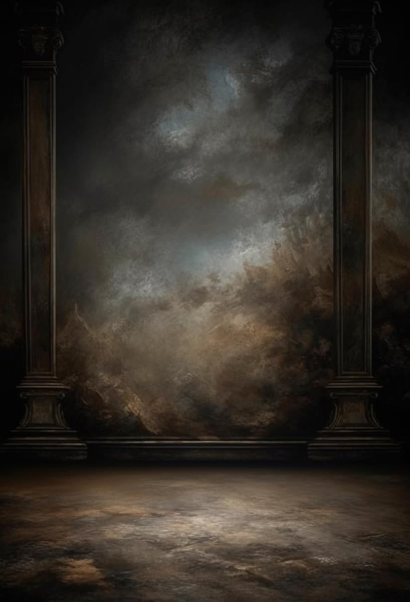 3x5ftDark Vintage Photography Backdrops Portrait Photo Backdrop Wedding Bridal Show Birthday Background for Studio Props