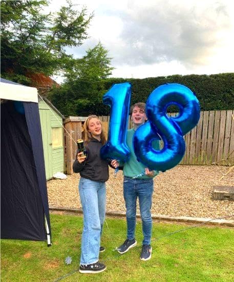 Giant Navy Blue 28 Balloon Number 40 Inch, 28 Number Balloons Birthday Supplies, 28 Year Old Birthday Party Celebration, 28 Balloons Graduations Anniversary Decorations