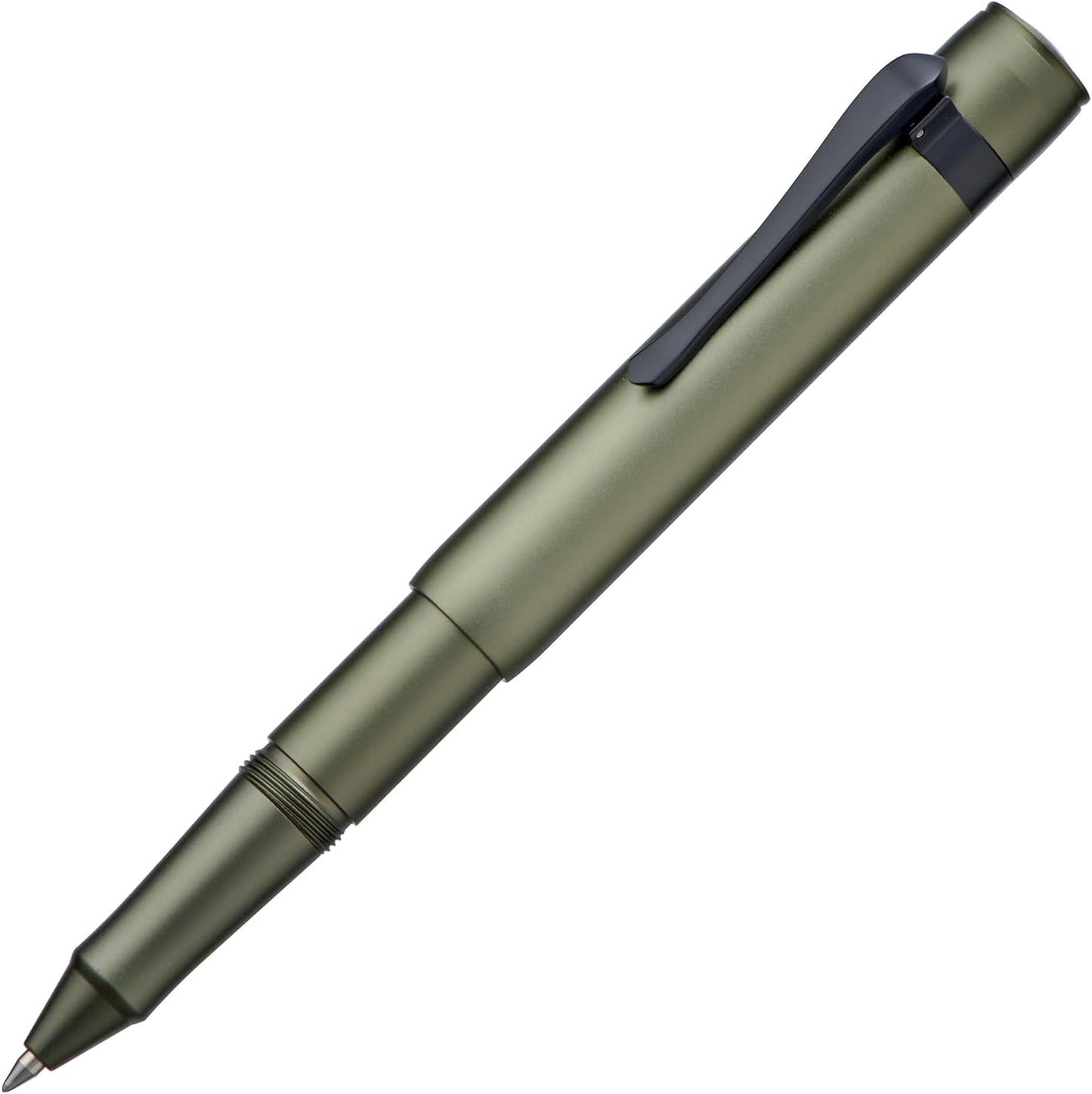 Hongdian M2 Black Forest Mini Rollerball Pen, Fine Point 0.5mm, Sleek Aluminium Pocket Pen with Black Ink Refill, Ideal for Travel & Signature (Army Green)