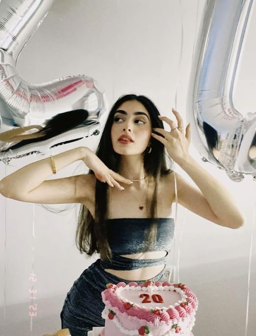 Silver 40 Inch 10 Number Balloons, 10 Decorations for 10 100Birthday, Foil Giant Birthday Graduations Anniversary Party Balloons