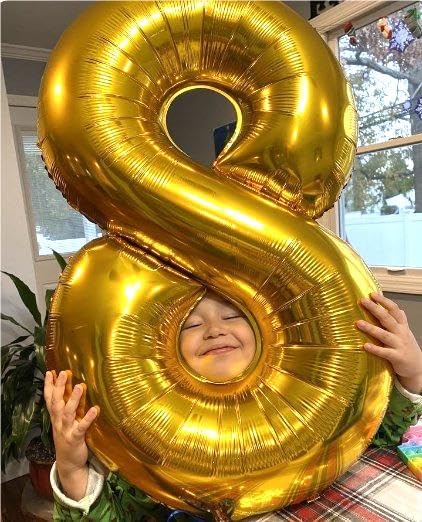 Gold Foil Number 28 Balloon 40 Inch, Helium Mylar Number 28 Birthday Balloons, Gold Women Men 28 Wedding Anniversary, Graduations Party Supplies