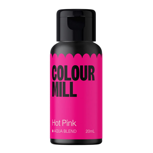 Colour Mill Aqua Blend Water-Based Food Coloring, 20 Milliliters Hot Pink