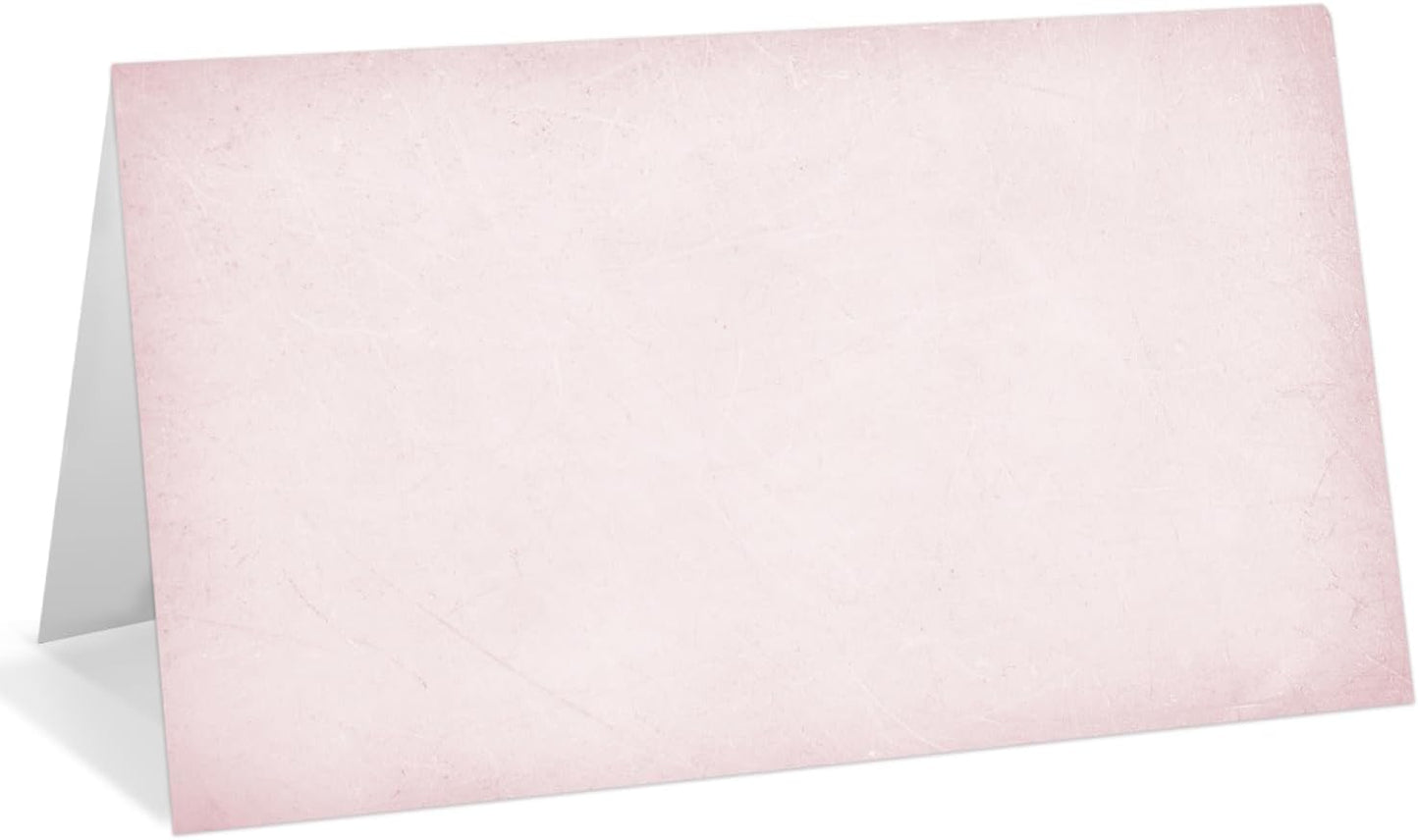 25 Pack Vintage Pink Place Cards, Editable Name Cards for Table Setting, Tent Cards Food Label for Dinner Party, Bridal Shower, Wedding, Baby Shower and Events -T35