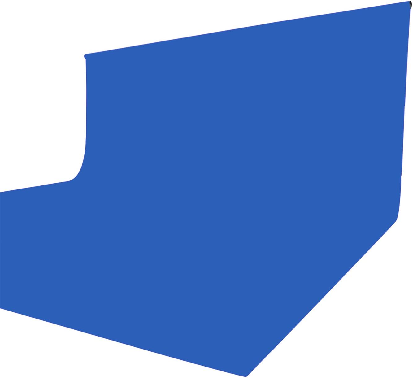 ISSUNTEX 6X9 ft Background Muslin Backdrop, Photo Studio, Collapsible High Density Screen for Video Photography and Television-Blue