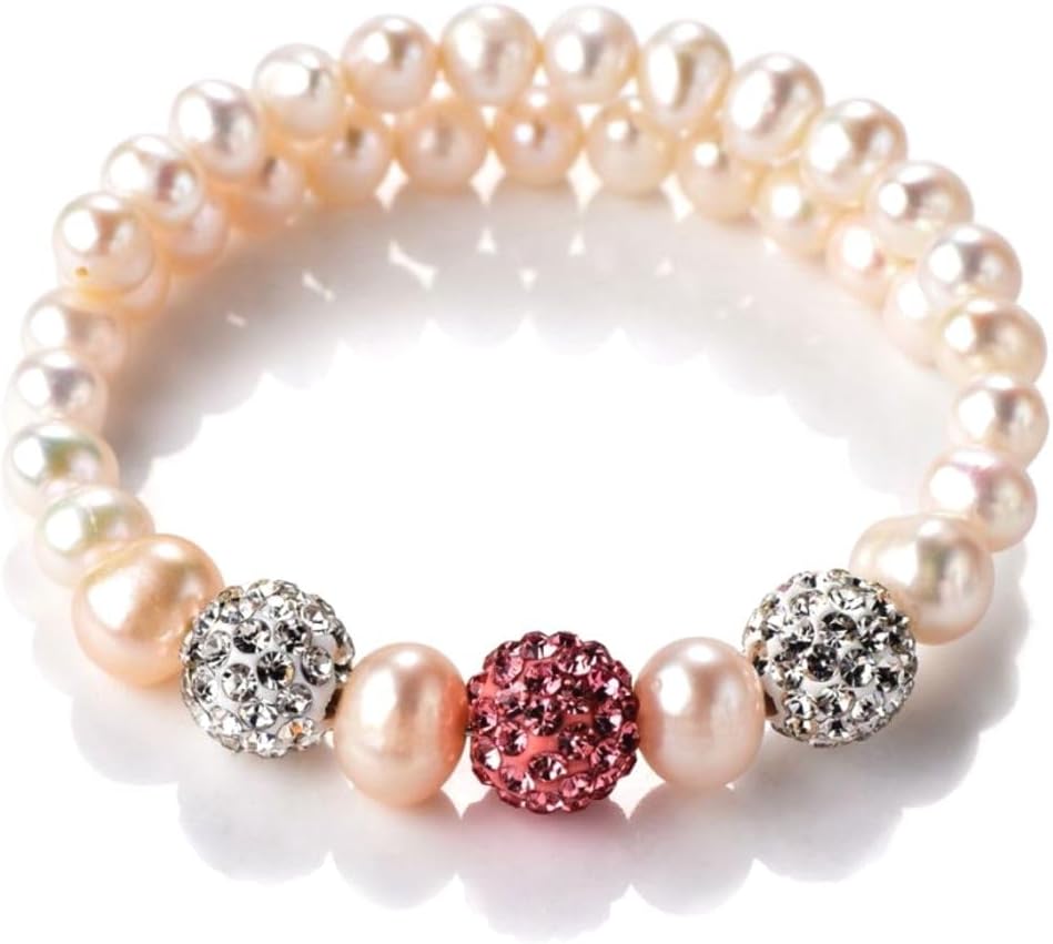 50pcs Adabele Grade A Suncatcher Crystal Rhinestone Pave Loose Beads 8mm Fuchsia Pink Polymer Clay Disco Ball Spacers Compatible with Shamballa All Craft Jewelry Making DB8-22