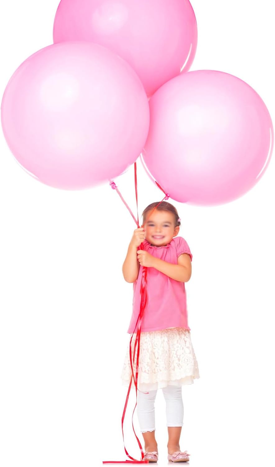 KAWKALSH Pink Balloons 9pcs 36 Inch Extra Large Big Jumbo Giant Matte Pink Balloons for Baby Shower Valentine's Day Princess Bridal Shower Bachelorette Birthday Party Decorations