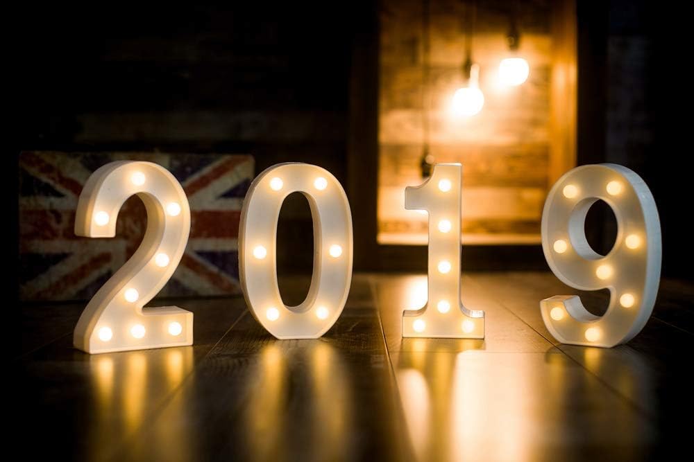 MUMUXI Marquee Light Up Letters | Large Light Up Numbers | Battery Powered and Bright with Every Letter of The Alphabet | for Wedding, Birthday, Party, Celebration, Christmas or Home Decoration (9)