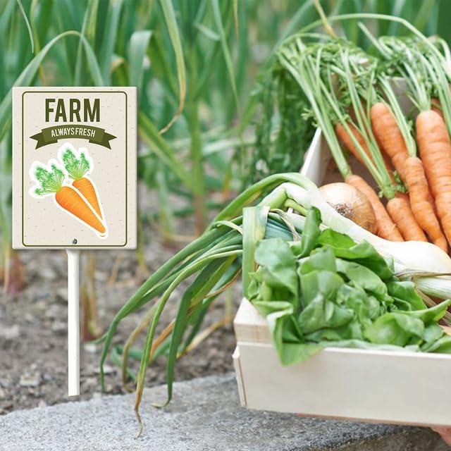 Eveokoki Aluminum Seed & Plant Labels - Plant Markes for Seedlings-Plant Tags for Pots - Garden Signs for Vegetable - Durable Markers for Plants Outdoor Waterproof - Garden Decor for Farmhouse