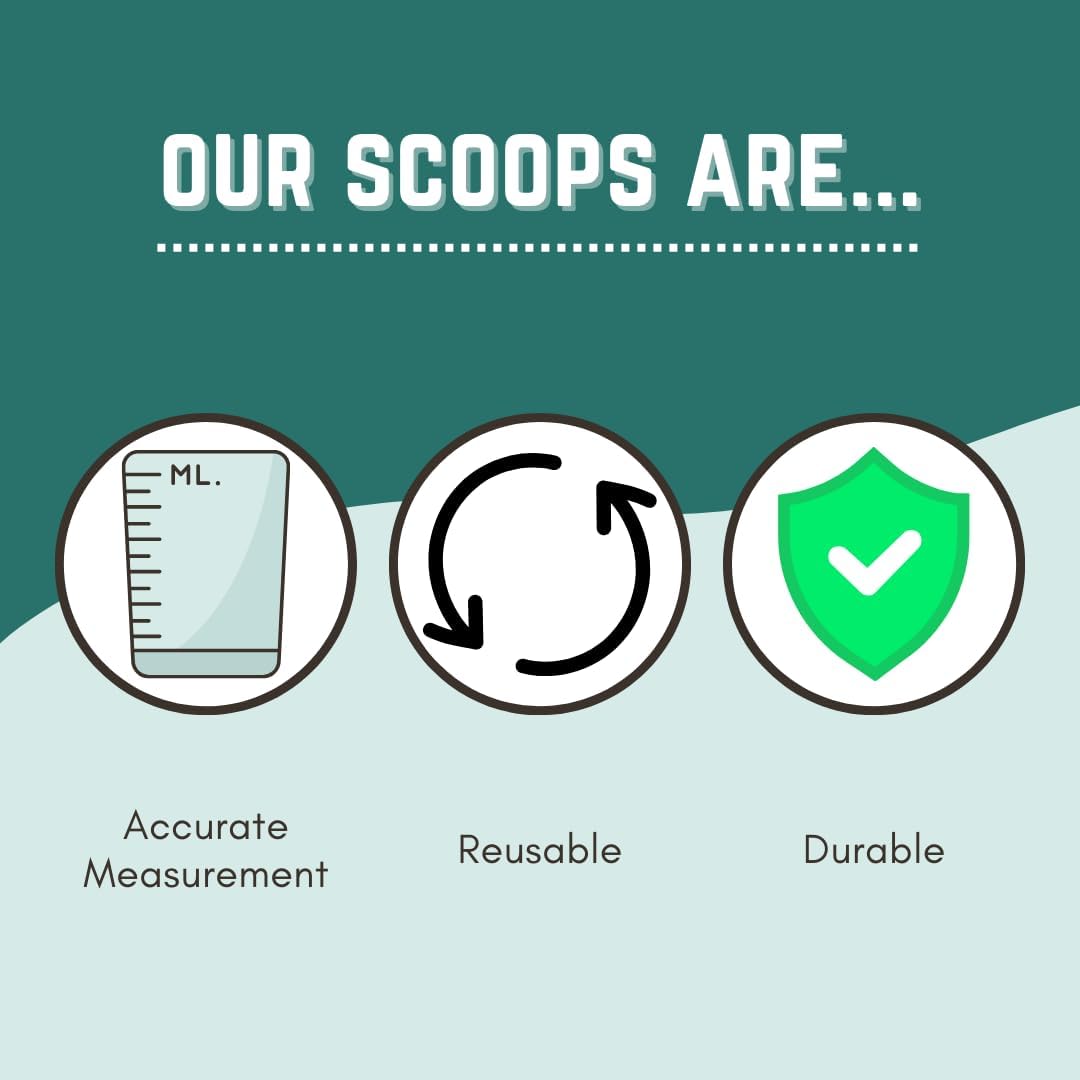 2 Cup LONG Handle (1 Pint | 16 Oz. | 500 mL) Scoop for Measuring Coffee, Pet Food, Grains, Protein, Spices and Other Dry Goods (Pack of 25)