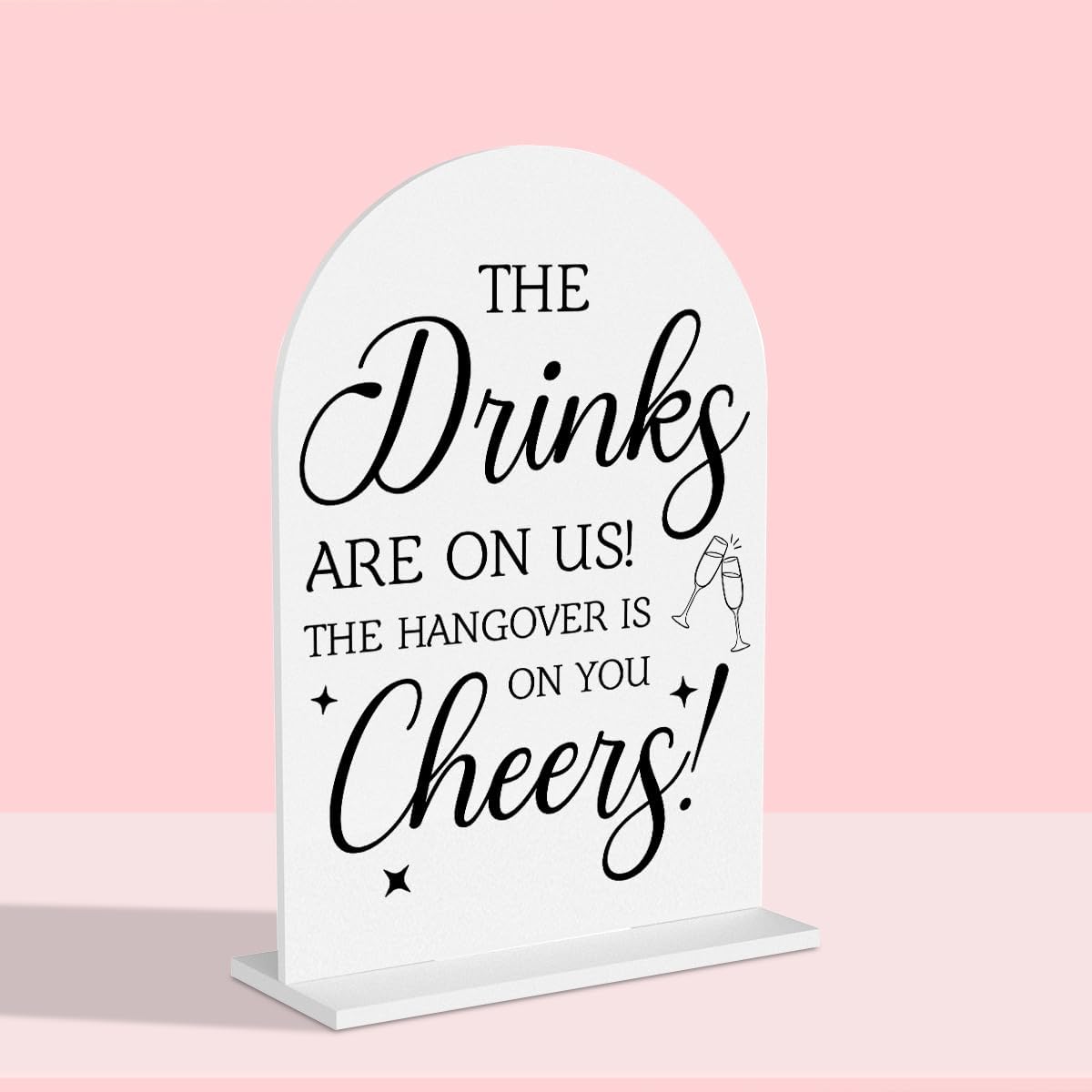 Wedding Decorations for Reception Ceremony, Wedding White Acrylic Table Sign for Marriage Parties Anniversaries Reception Cafe Hotel Party Bar Business Event