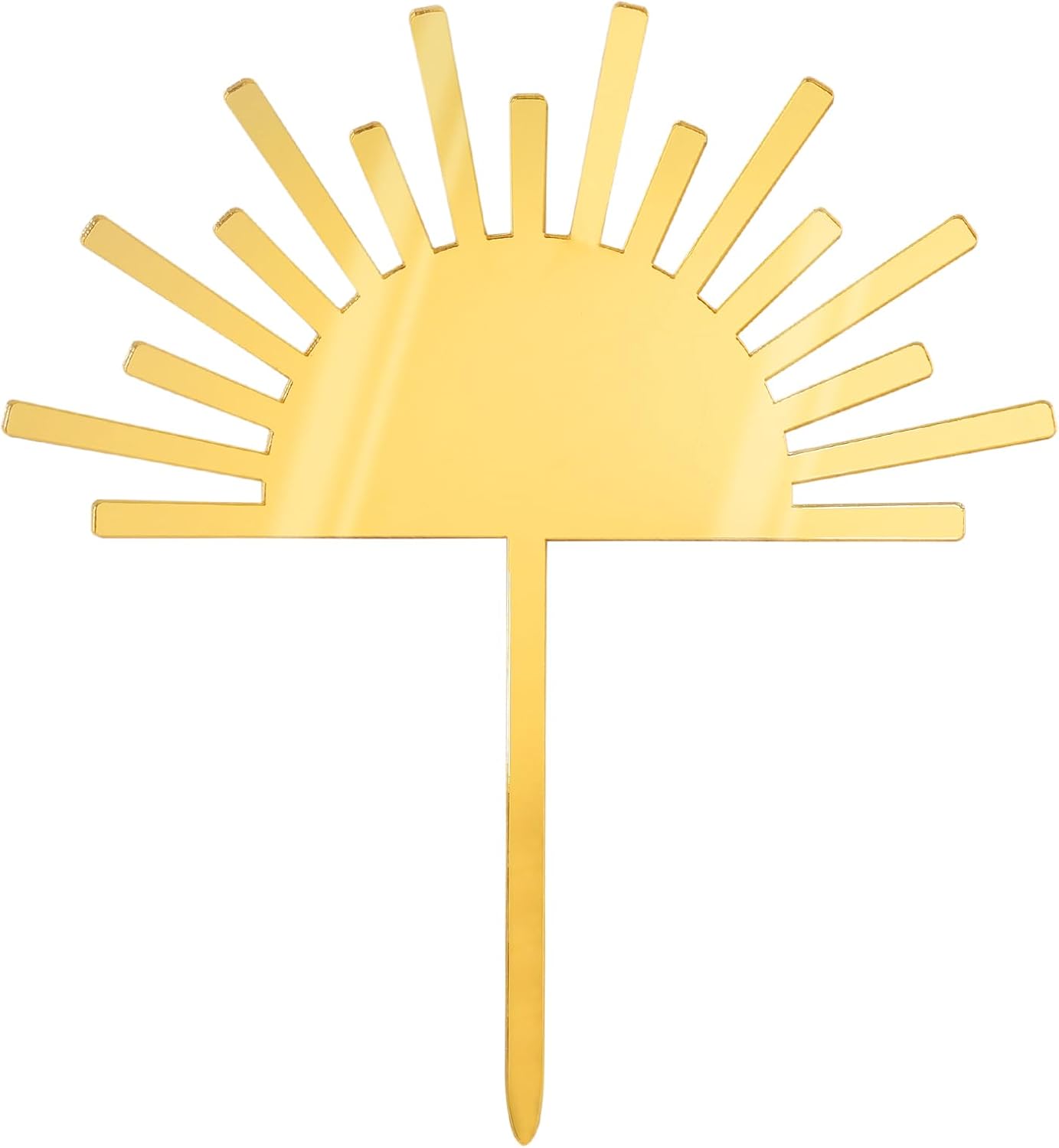 Huray Rayho Sun Acrylic Cake Topper Boho Theme Mirror Cake Topper for Photo Booth Props You Are My Sunshine Birthday Party Supplies First Trip Around the Sun Party Decoration
