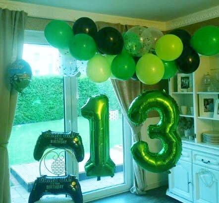 Green Foil Number 18 Balloon 40 Inch, Helium Mylar Eight Number 18 Birthday Balloons, 18th Green Women Men Wedding Anniversary, Graduations Party Supplies