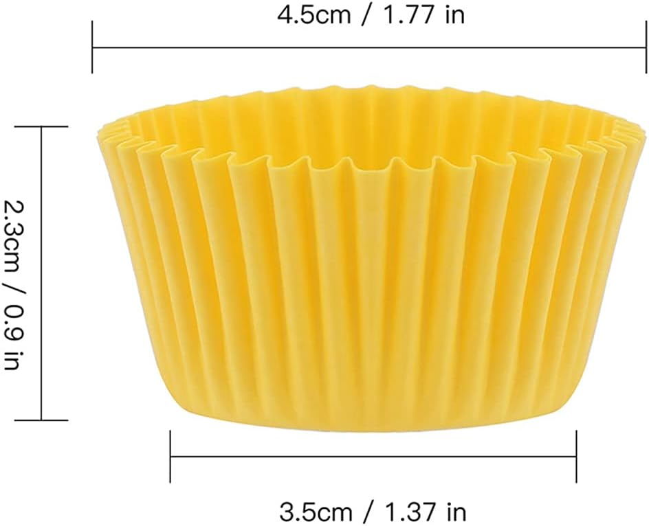 Gifbera Colored Mini Paper Cupcake Liners Vibrant Muffin Baking Cups 400-Count