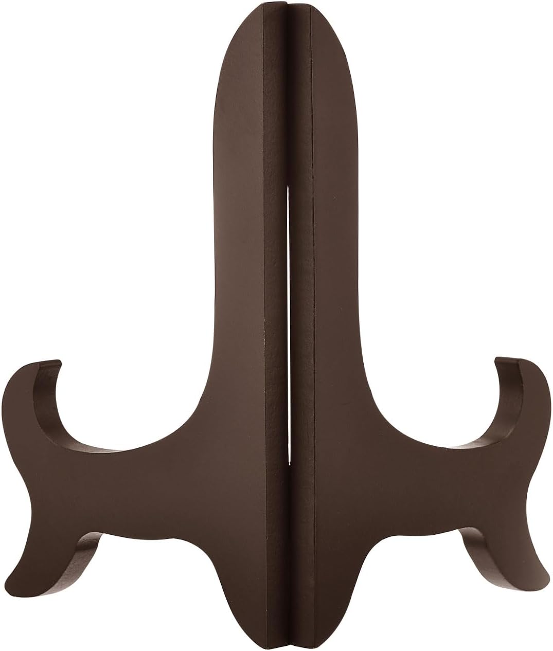uxcell 5" Easel Plate Holder, Wooden Folding Display Stand Brown for Decorative Picture Frame