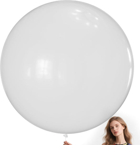 KAWKALSH Clear Balloons 9pcs 36 Inch Extra Large Big Jumbo Giant Transparent Bubble Latex Helium Balloons for Graduation Wedding Baby Shower Gender Reveal Birthday Party Decorations