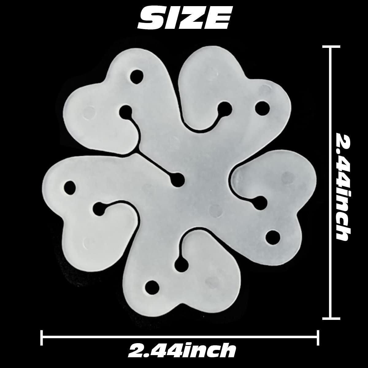 GXXMEI 102PCS Flower Balloon Clips and Holders for Balloon Arch - Baby Shower, Wedding, Birthday Party Decorations