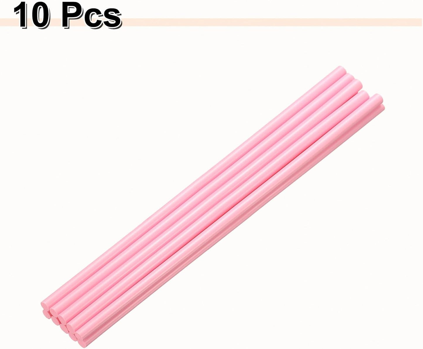 HARFINGTON 10pcs Hot Glue Sticks 0.28" Dia x 9.84" Long EVA Mini Hot Melt Adhesive Glue Stick for Hot Melt Gun Wood Plastic Glass Flowers Fabrics Foam, Pink