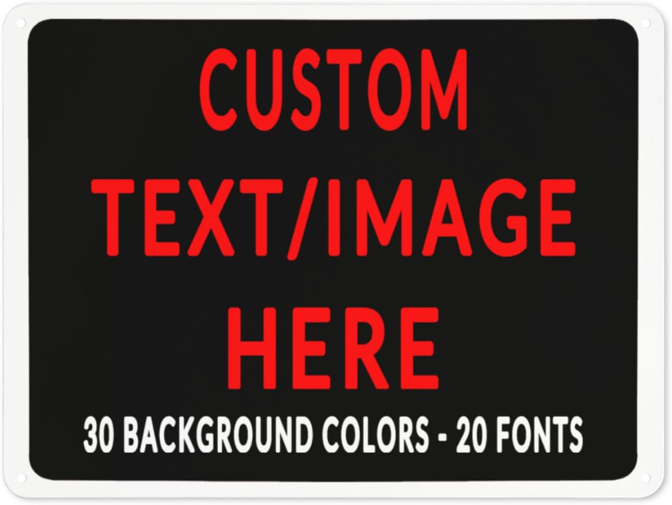 Custom Sign Personalized Custom Metal Sign, Customize For Office, Business, Workplace, Office, Home, Delivery Signs 12x17