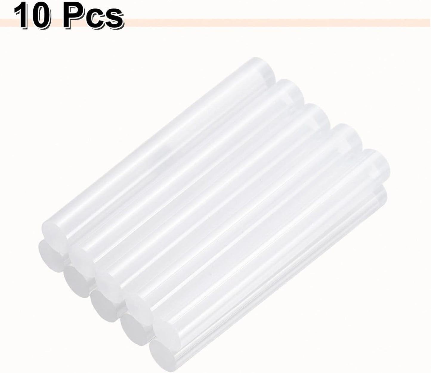 HARFINGTON 10pcs Hot Glue Sticks 0.43" Dia x 3.94" Long EVA Mini Hot Melt Adhesive Glue Stick for Hot Melt Gun Wood Plastic Glass Flowers Fabrics Foam, Clear