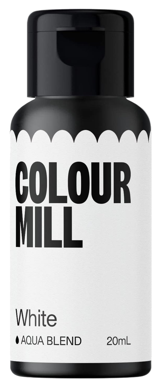 Colour Mill Aqua Blend Water-Based Food Coloring, 20 Milliliters White