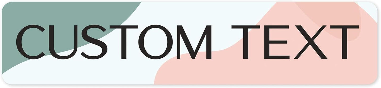 Custom Sign, Custom Street Sign, 11 Font Colors, 13 Font Styles, 4 Hole Options, 22 Sizes, 4x18 Inches, Rust Free DiBound, Fade Resistant, Made in USA by My Sign Center (Minimalist)