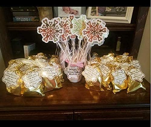 Pack of 100 6"x 8" Heavy Duty Gold Drawstring Organza Jewelry Pouches Wedding Party Christmas Favor Gift Candy Chocolate Bags (Gold, 6"x 8")