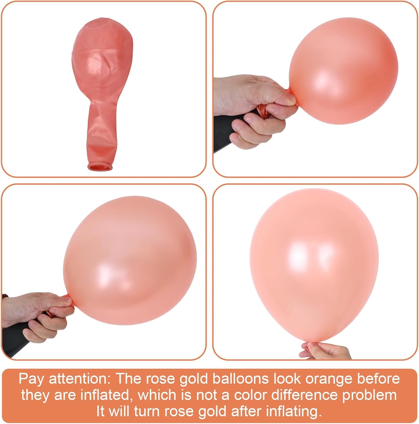 Rose Gold Balloons Set, Pearl Champagne Gold Rose Gold and White Birthday Balloons, Metallic Roses Golds Confetti Balloons for Girls Women Birthday Party Wedding Bridal Shower Decorations