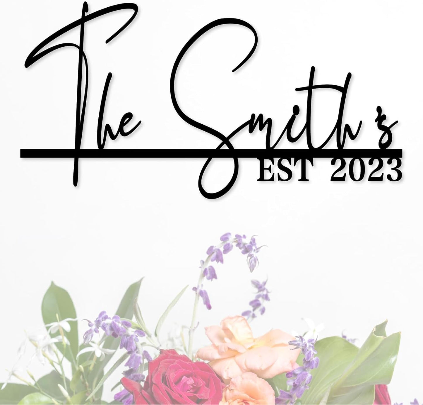 Custom Metal Family Name Signs for Wall Decor, Personalized Metal Last Name Sign Wedding and Housewarming Gifts, Family Established Sign