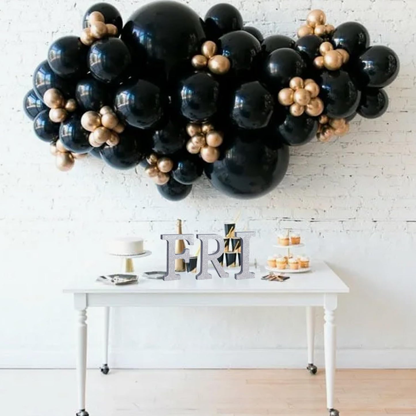 TONIFUL 8 Inch Silver Glitter Letter I Table Centerpiece A-Z Silver Birthday Party Decorations,Silver Alphabet I for Birthday,Chrismas,Graduation,Bridal Shower,Wedding,Anniversary Party Supplies