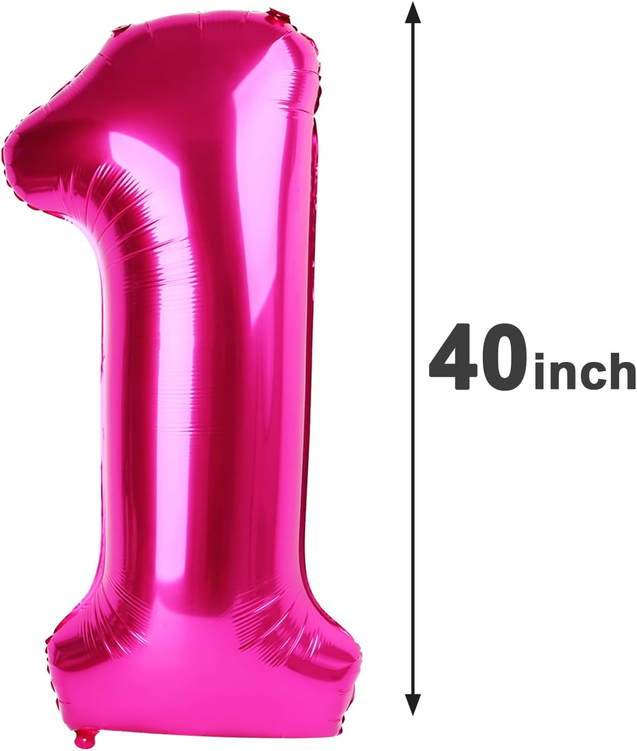 Hot Pink Foil Number 18 Balloon 40 Inch, Helium Mylar Eight Number 18 Birthday Balloons, 18th Hot Pink Women Men Wedding Anniversary, Graduations Party Supplies
