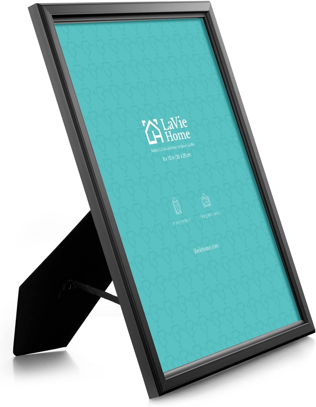 LaVie Home 8x10 Picture Frames (12 Pack, Black) Simple Designed Photo Frame with High Definition Glass for Wall Mount & Table Top Display, Set of 12 Classic Collection