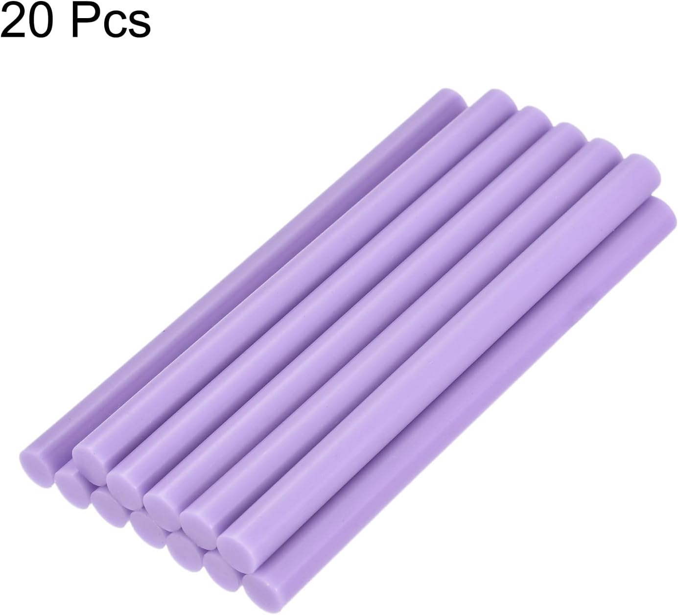 uxcell 20pcs Hot Glue Sticks for Glue Gun 11mm/0.43-inch x 8-inch Mini Hot Melt Adhesive Glue Stick Light Purple