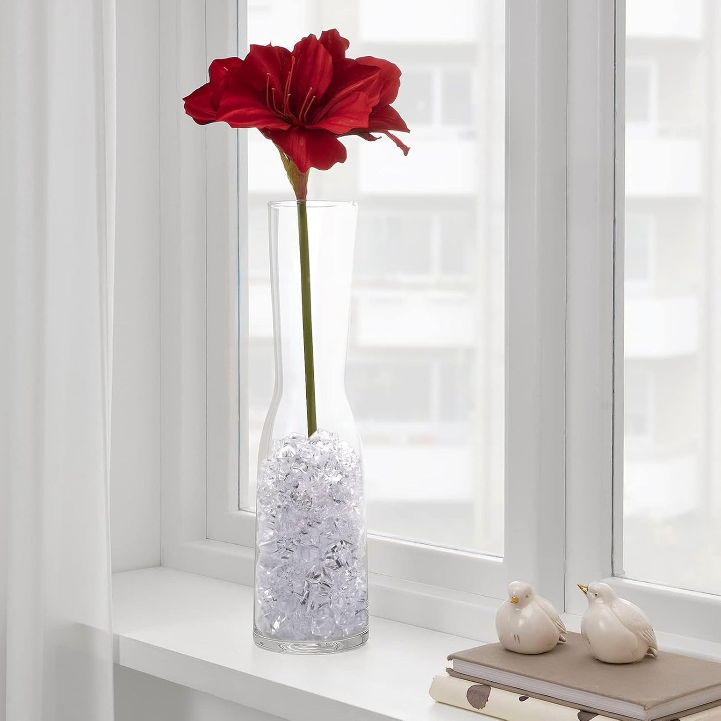 Fake Ice Rocks, 140PCS Big Acrylic Rocks Plastic Diamonds, Vase Fillers Table Scatter