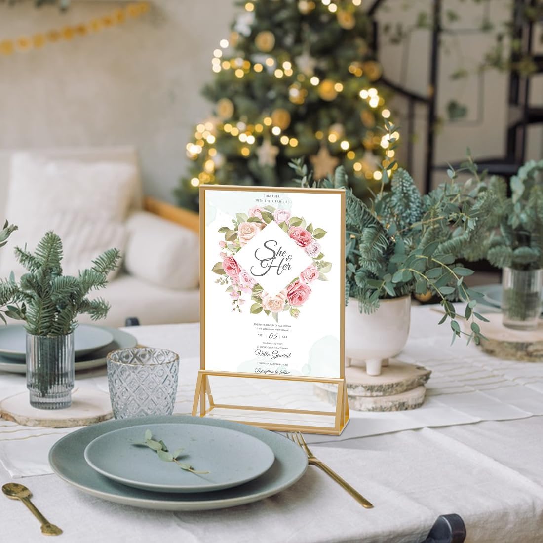 Acrylic Sign Holder 4 x 6 Clear Table Flyer Holder，Plastic Display Stand for Home Office Shop- Exhibition 4 x 6 inches (6pcs)