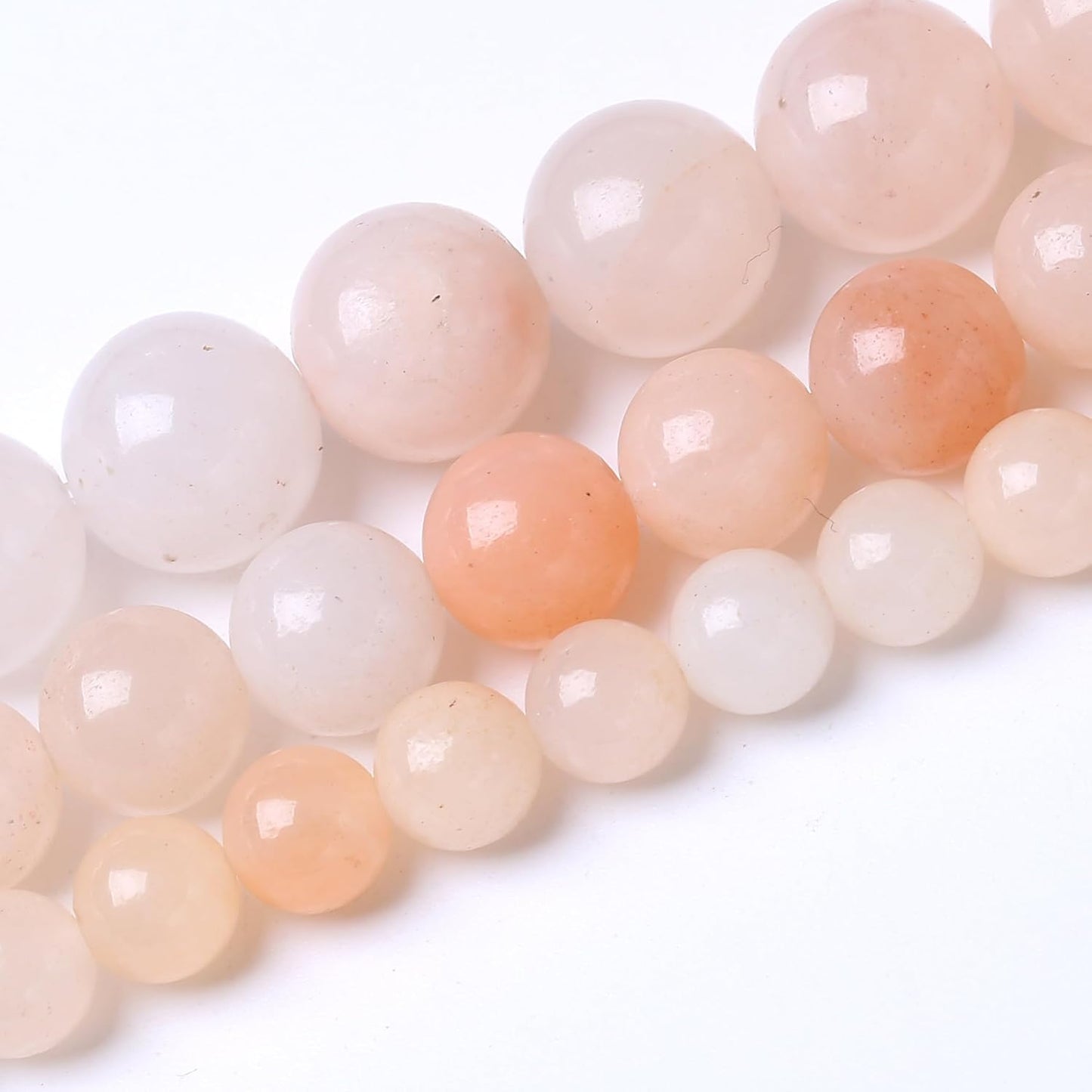 Streamer Powder Stone Beads for Jewelry Making DIY Craft Gemstone Beads Kit (8mm, 45pcs) Cosmic Crystal Pebbles for Bracelets, Necklaces, Home Decor