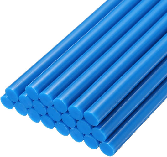 uxcell 20pcs Hot Glue Sticks for Glue Gun 7/16-inch x 10-inch Mini Hot Melt Adhesive Glue Stick Blue
