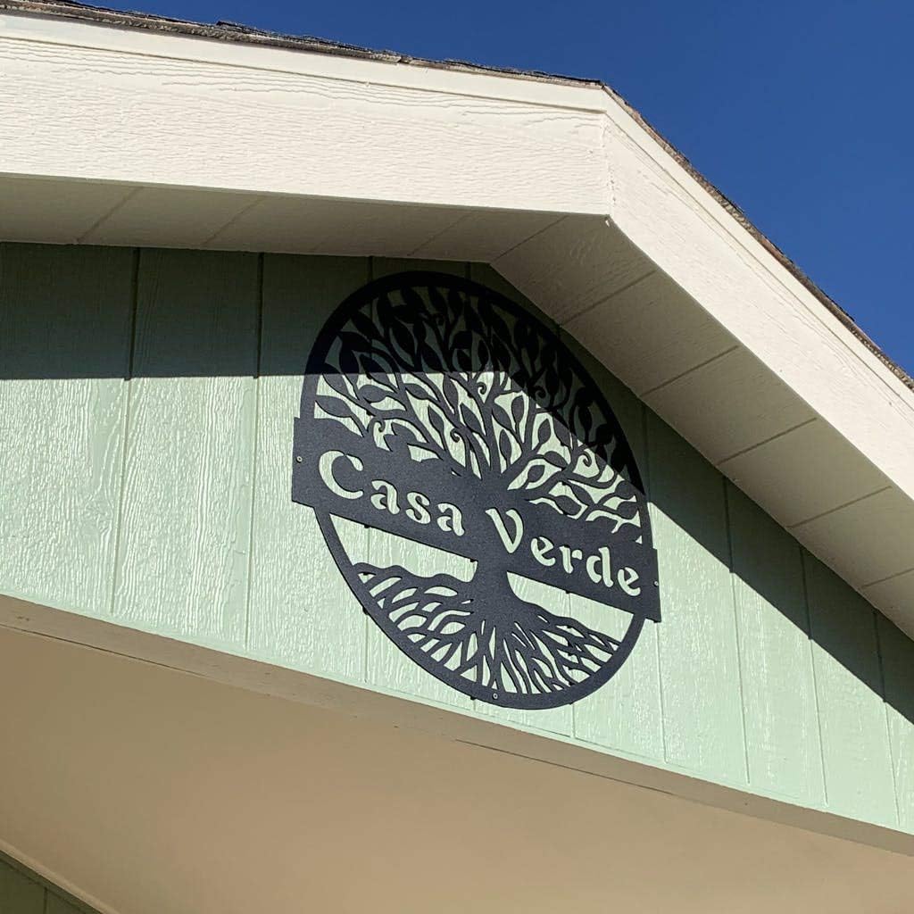 RealSteel Personalized Metal Wall Art - Custom Tree of Life Design with Family Name - Circular Metal Sign - Personalized Wedding, Anniversary, or Housewarming Gift (36")