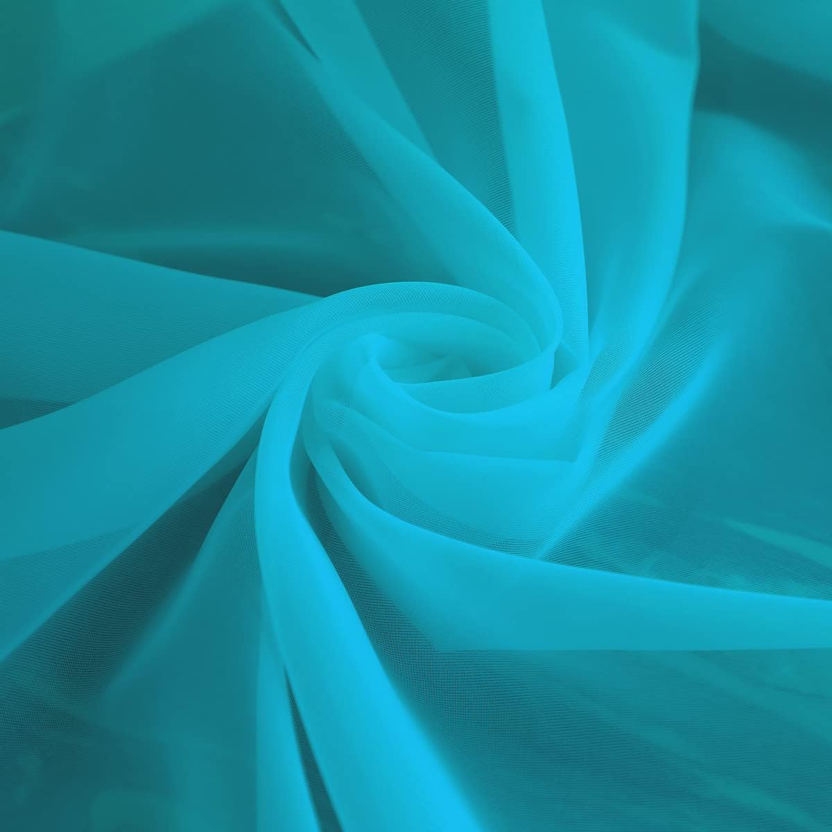 Window Lake Blue Sheer Curtains 72 Inches Long 2 Panels Sheer Curtain Basic Rod Pocket Panel for Bedroom Children Living Room Yard Kitchen (Lake Blue, 52" W x 72" L | 2 pcs)