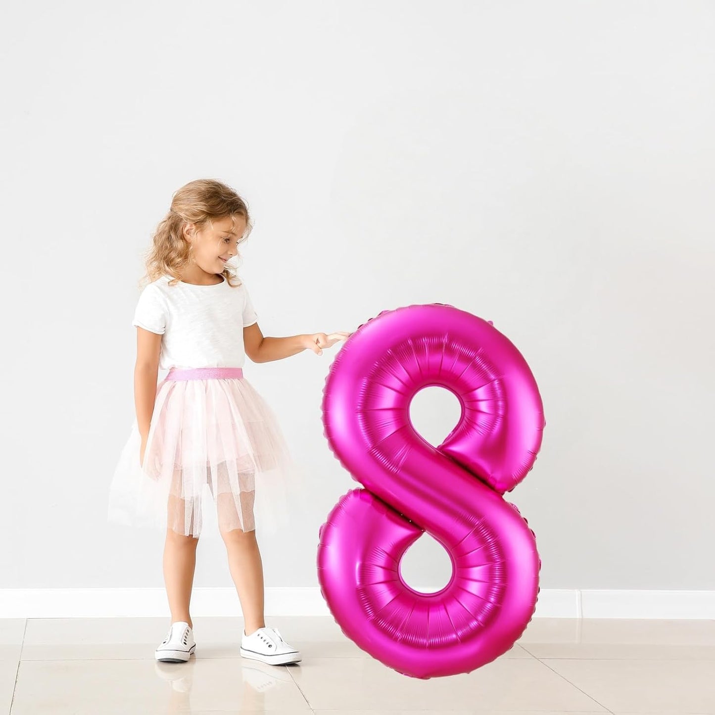 Hot Pink 9 Balloon,40 Inch Number 9 Balloon,9 Birthday Balloon Decorations, Foil Mylar Helium 9 Balloon Number for Birthday Party Decorations