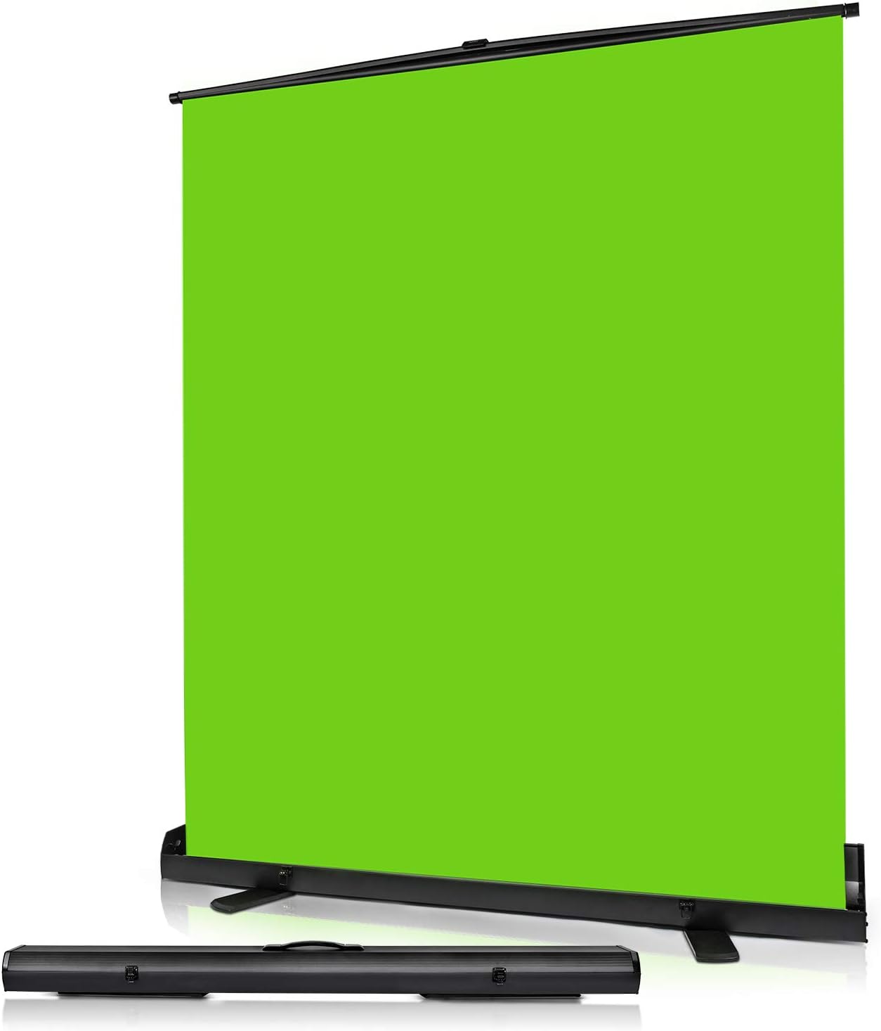 Upgrade Green Screen Size 61.1x72.5” Upgrade Version Collapsible Chromakey Panel Base Frame All in One Portable Design Punch-Free Set Up Easy Lock for Photo Live Game Tiktok Video (148x190cm)