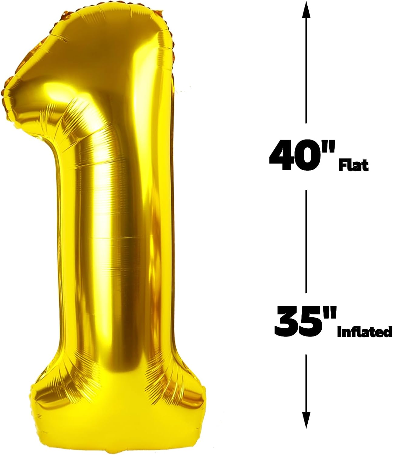 Gold 40 Inch Mylar Foil Number 16 61 Balloon, Birthday Digital Balloons for 16 Boy Girl Party Decorations Supplies, Big Helium Balloon Numbers for 16 61 Men Women Anniversary