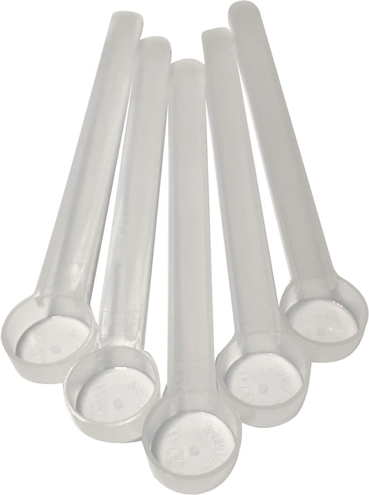1/8 Teaspoon (0.625 mL | A Pinch) Long Handle Scoop for Measuring Coffee, Pet Food, Grains, Protein, Spices and Other Dry Goods (Pack of 5)