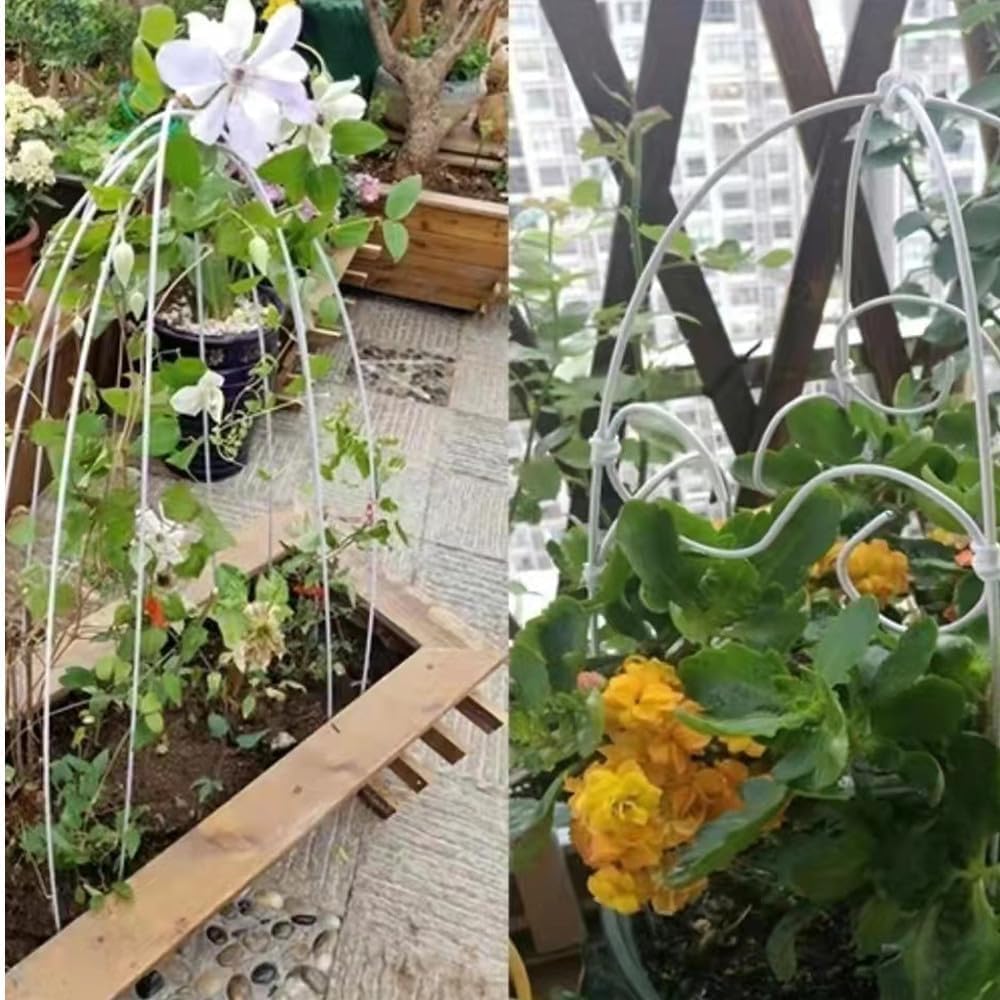 656ft (200m) Twist Ties, Garden Plant Ties with Cutter, Reusable Multifunctional Plant Ties, Fixing Vines Plant Support for Gardening Home Office(Black)