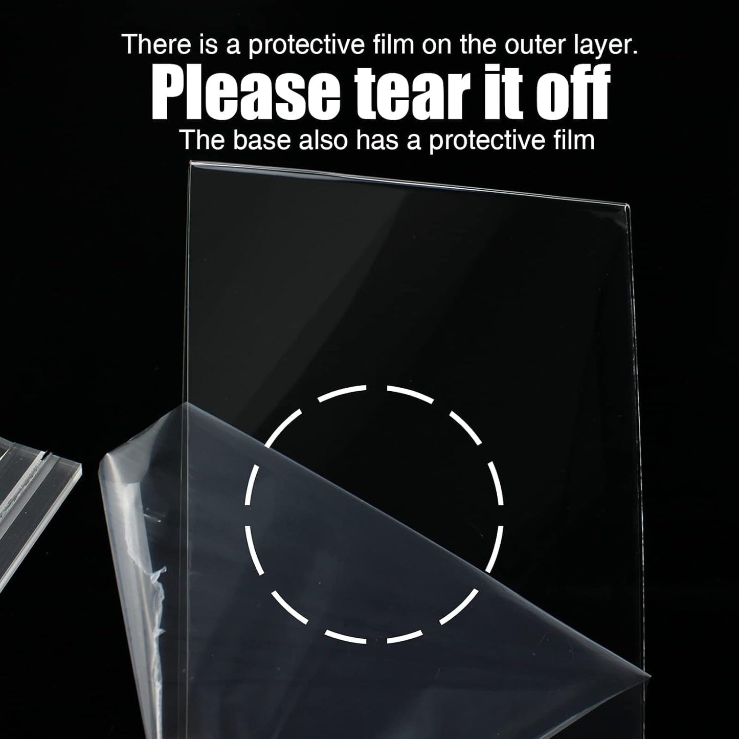 Acrylic Sign Holder, 8.5 x 11 inches Clear Table Menu Display Stand Desktop Display Stand Paper Holder Table Top Sign Holder Suitable for Restaurants, Office, Home, Store (18 pcs)