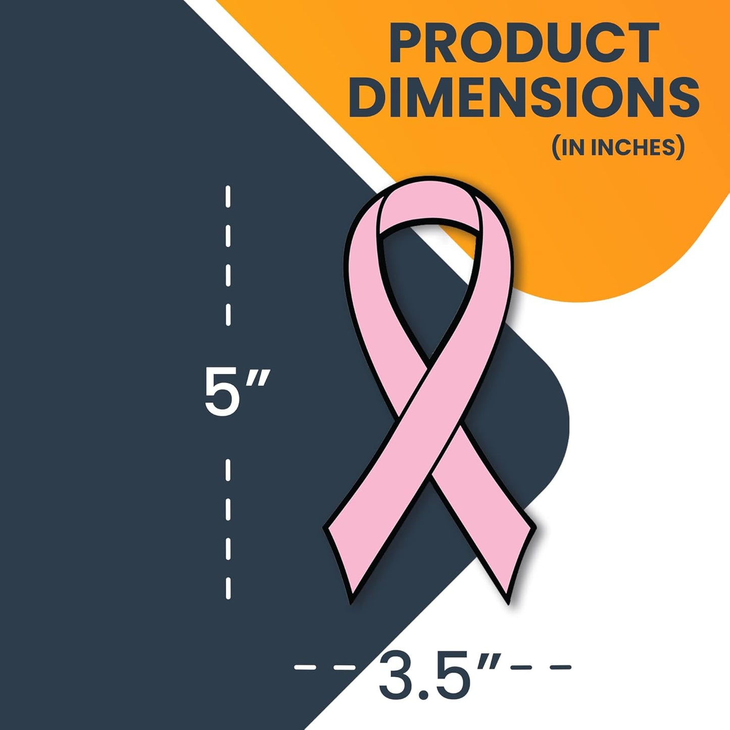 Magnet Me Up: Support Breast Cancer Awareness Pink Ribbon Magnet Decal - 2 Pack, 3.5x7 Inches, Heavy-Duty Automotive Magnets for Car, Truck, SUV - Raise Awareness and Show Support with This Magnet
