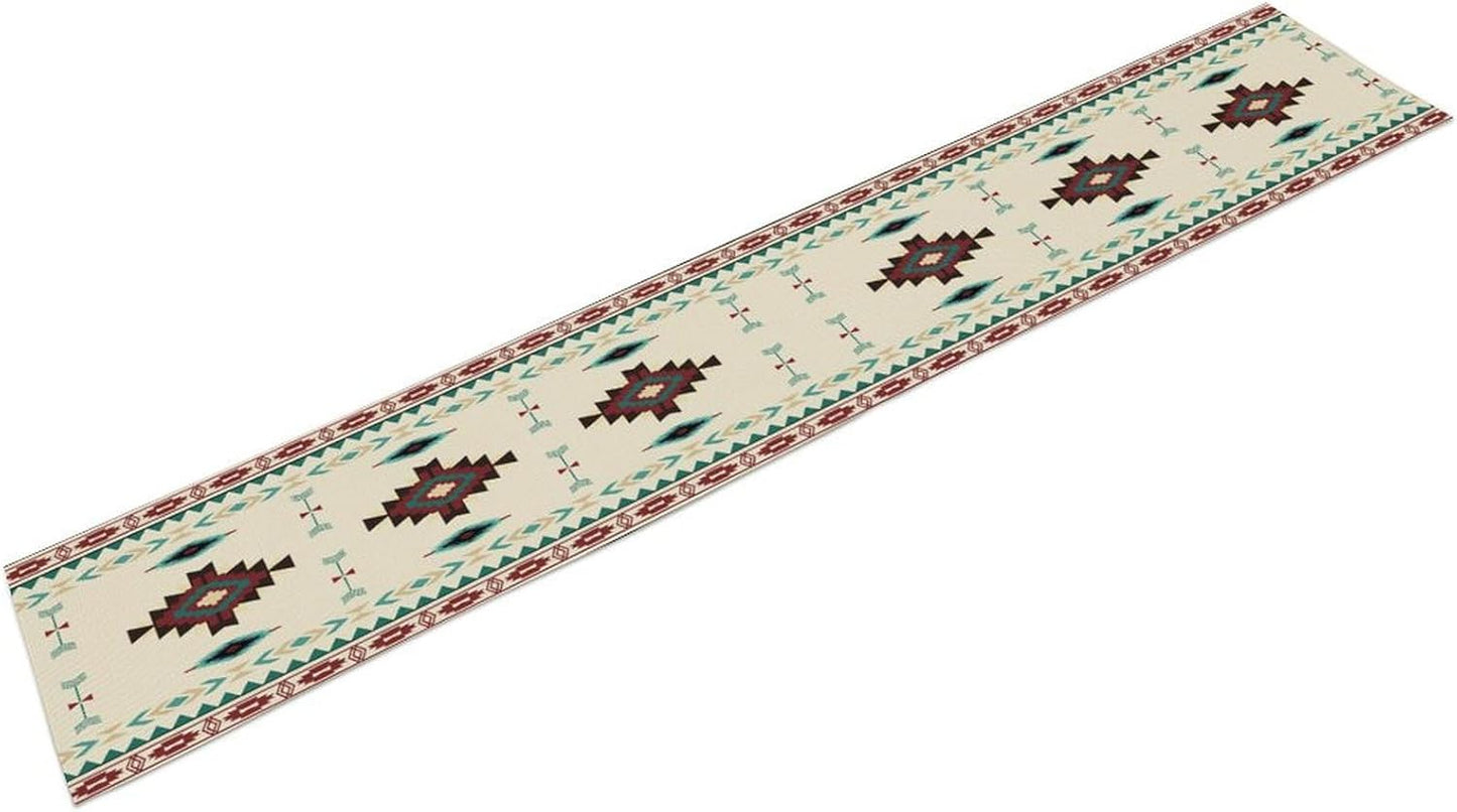 Aztec Table Runner Southwestern Native Vintage Geometric Pattern Table Runner Retro Country Table Dinner Decoration 13x60 Inch