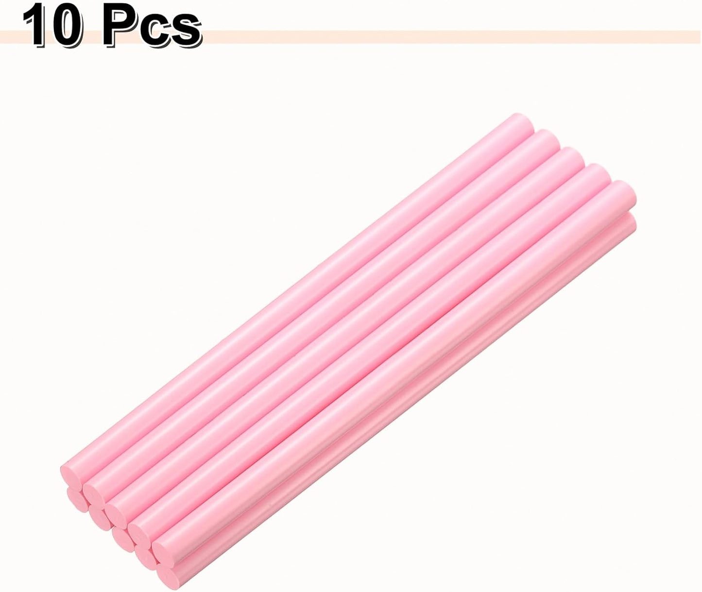 HARFINGTON 10pcs Hot Glue Sticks 0.43" Dia x 9.84" Long EVA Mini Hot Melt Adhesive Glue Stick for Hot Melt Gun Wood Plastic Glass Flowers Fabrics Foam, Pink